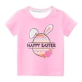 thumbnail image 2 of TIMIFIS T-Shirts Roses Easter Lapin T-Shirt pour Tout-Petit Mignon Oreilles Oeufs Imprimé Col Rond Manche Courte T-Shirt Enfants Joyeuses Easter T-Shirts pour Garçons Filles 4 Ans, 2 of 4