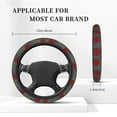 thumbnail image 5 of Gaeub Ladybug Breathable Stretch Elastic Steering Wheel Cover, Cool in Summer and Warm in Winter, Universal 15 inch, 5 of 8