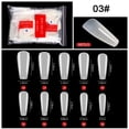 thumbnail image 2 of AMERTEER 500PCS French Point Ballet Nail Clear Gelly Tips Soft Gel Full Cover Nail Tips, 2 of 2
