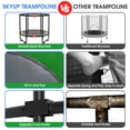 thumbnail image 5 of XMIKA Trampoline for Kids, 66'' Toddler Trampoline with Enclosure, Swing, Basketball Hoop, 5.5FT Indoor/Outdoor Trampoline with Adjustable Gymnastics Bars, Rings, Mini Trampoline for Boy and Girls, 5 of 9