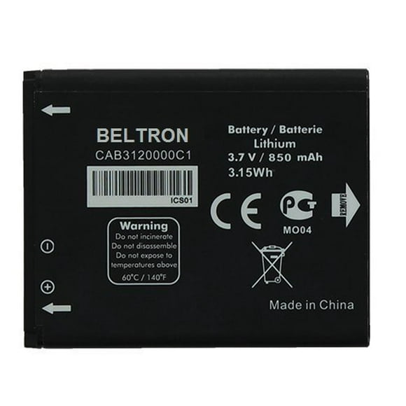 New BELTRON Replacement Battery for Alcatel OT-880a aVengeance CAB3120000C1