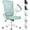 Green, variant on Ergonomic Office Chair, Mid-Back Computer Chair with Adjustable Height, Flip-Up Arms and Lumbar Support,  Mesh Desk Chair for Home Study Working