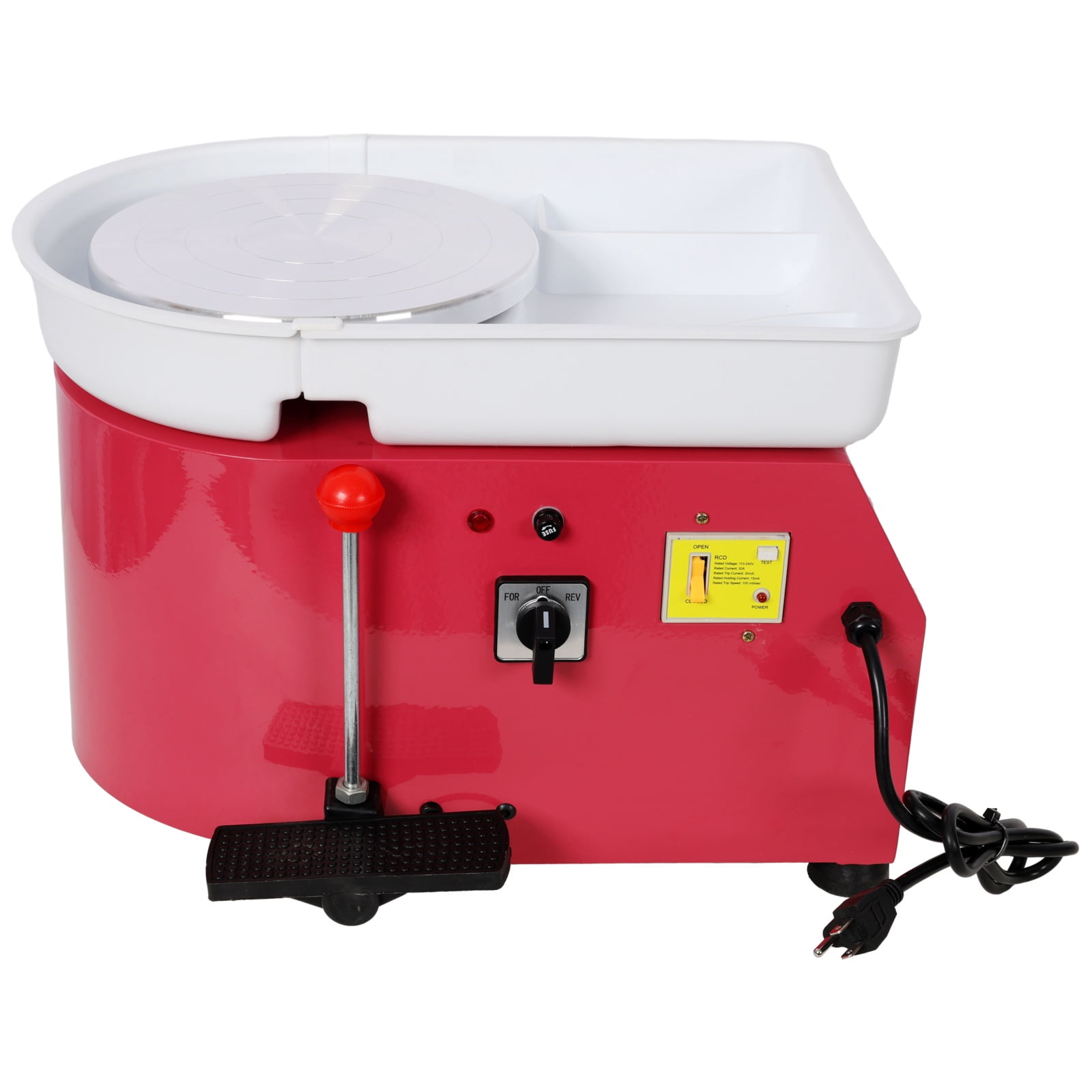 10 Inch Electric Pottery Wheel with Foot Pedal, 60-300 RPM Adjustable Speed Ceramic Clay Machine, Detachable Basin, Complete Pottery Tool Kit for DIY Art & Craft