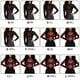 thumbnail image 5 of Sonducket Camiseta básica de mujer Sexy de manga larga transparente para mujer camiseta cuello lavable Tops para primavera negro S Type8 NO8 Sonducket AP008921-11, 5 of 6
