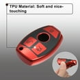 thumbnail image 3 of Unique Bargains Silicone Smart Key Fob Case Cover for Mercedes Benz A-Class 2013-2018 Key Fob Shell Red, 3 of 6