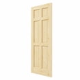 thumbnail image 3 of 24" x 80" 6 Panel Pine Wood Interior Door Slab, Solid Door Panel as Barn Door, French Door, Prehung Door-as Panty Door, Closet Door, Unfinished Knotty Natural Wood & Ready-to-Stain, 3 of 8
