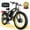 Black+Yellow, variant on 3000W(Peak)Motor 190NM Electric Bike SMLRO MX500 for Adults,with 52V25Ah Battery e bicycles,24" Fat Tire All-Terrain Electric Bicycle for Adult, Max 37MPH Ebike,7-Speed UL2849