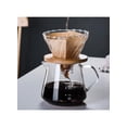 thumbnail image 2 of Glass Coffee Drip Filter With Wooden Holder Clear/Beige 10x11.5cm, 2 of 5