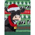 thumbnail image 4 of Jollidays Men's Cow Claus Ugly Christmas Sweater, Sizes S-2XL, 4 of 6