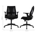 thumbnail image 3 of Silla de Oficina Ejecutiva Bavaria Mesh Negro Mundo In Home Office, 3 of 11