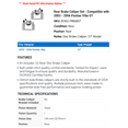 thumbnail image 2 of Rear Brake Caliper Set - Compatible with 2003 - 2006 Pontiac Vibe GT 2004 2005, 2 of 2