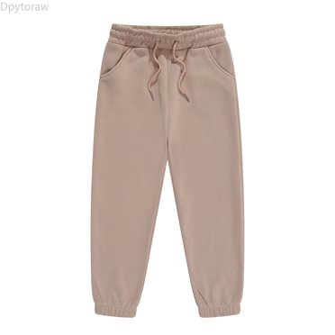 Dpytoraw Girls Boys Sweatpants Kids Casual Athletic Cotton Jogger Pants with Drawstring for Boys Girls Size 2-3 Years
