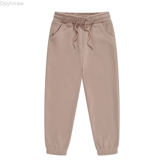 Dpytoraw Girls Boys Sweatpants Kids Casual Athletic Cotton Jogger Pants with Drawstring for Boys Girls Size 2-3 Years