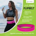 thumbnail image 3 of Cinturón de Ejercicio FlipBelt Hot Pink Grande para Correr, 3 of 6