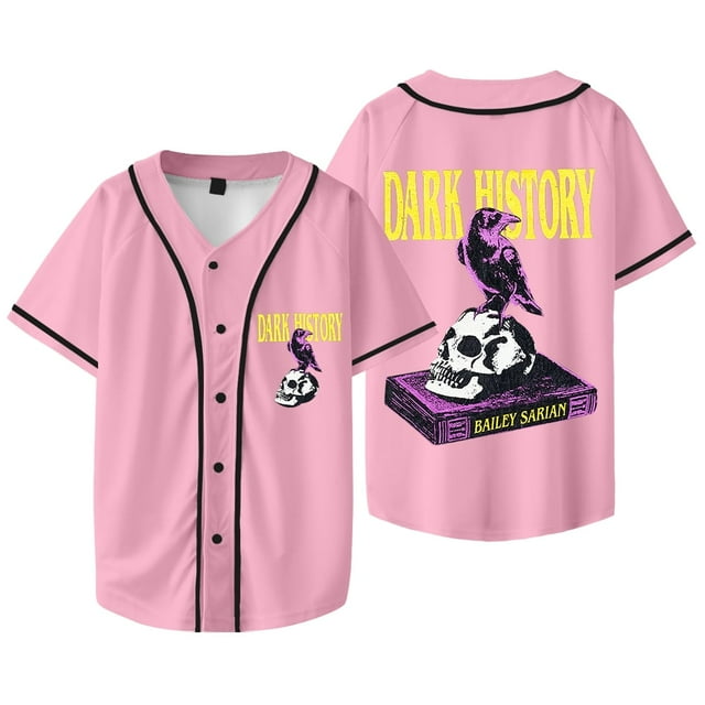 Bailey Sarian Logo Histoire Sombre Merch Veste de Baseball Cosplay Unisexe HipHop T-Shirts à Manches Courtes