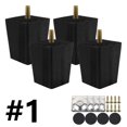thumbnail image 2 of MTFun 4 Set Wooden Furniture Legs Sofa Legs Replacement Legs 6/15/20cm Solid Wood Table Legs Square Furniture Feet with Screws for Sofa Couch Chair Bed Table Cabinet, 2 of 6