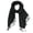Black, variant on Classic Pashmina Style Shawl Wraps (Women)