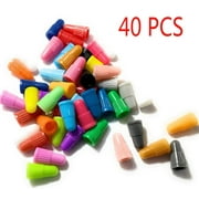 40 PCS Bicycle Tire Valve Cap Professional Plastic Caps Protection Leakproof For Presta French Valve Black Red Purple
