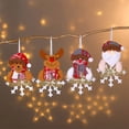 thumbnail image 3 of Adorno de muñeco de Navidad para decoración del hogar, colgante de Papá Noel, muñeco de nieve, alce, copo de nieve, regalo de bricolaje, festiva, Año Nuevo, 3 of 4