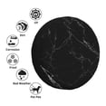 thumbnail image 4 of Naloa Black Marble Texture Abstract PVC Leather Spare Tire Wheel Cover for Car Truck SUV Camper Trailer Universal Fit many size16 inch, 4 of 6