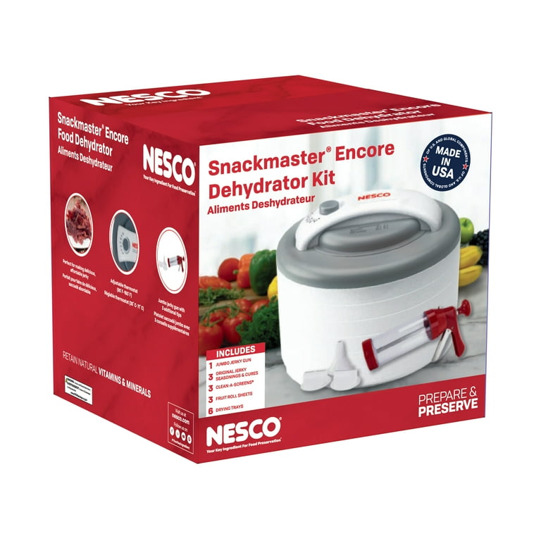 Nesco FD-61WHCK 6 Tray 500 Watt Food Dehydrator with Jerky