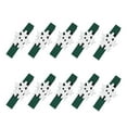 thumbnail image 3 of Wosthever 10 Uds. De Clips de para Navidad, adornos navideños DIY, decoración de fiesta de año nuevo, Clip de pared de fotos, Kits de decoración para fiestas Pinza verde+flor blanca, 3 of 6