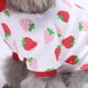 thumbnail image 1 of Pijamas de algodón para perros Trajes de cuatro patas de dibujos animados Ropa encantadora para mascotas (Fresa S) Likrtyny  Para estrenar, 1 of 9