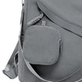 thumbnail image 4 of Stylago Backpack Purses for Women Square Corduroy Computer Bags with Zipper Pouch Crossbody Strap Schoolbag for Travel Work Grey, 4 of 6
