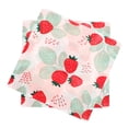 thumbnail image 2 of KAKOWELY 2 bolsas de servilletas para fiestas, servilletas novedosas, servilletas temáticas para fiestas, servilletas con estampado de fresas, suministros para servilletas, 2 of 4