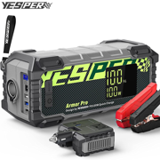 240Wh Portable Power Station Generator Battery Backup 120W AC 2500A Jump Starter