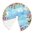 thumbnail image 3 of Bingfone Christmas Tree Skirt Mat Christmas Decoration Interior 30"-Sea And Fish, 3 of 8