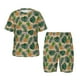 thumbnail image 1 of Balery Pineapples Palm Leaves Conjunto de Pijama Infantil de Manga Corta con Estampado – Ropa de Dormir de Algodón Suave-Small, 1 of 6