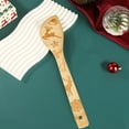thumbnail image 5 of Taotanxi Christmas Wooden Spatula Laser Engraved Baking Wooden Spoon Holiday Cooking Tableware A, 5 of 6