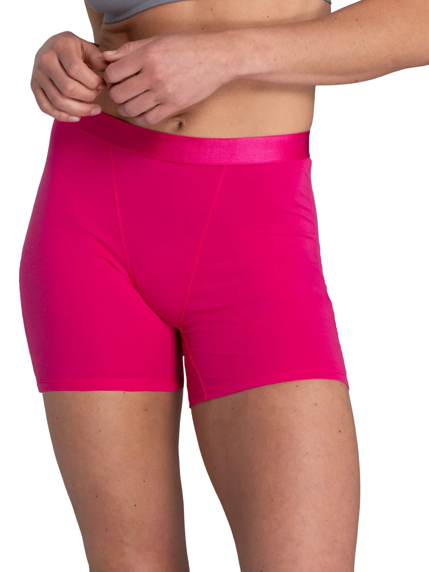 Fruit of the Loom Women's 360 Stretch Comfort Boxer Brief Underwear, 4-Pack