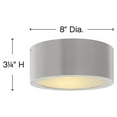 thumbnail image 5 of Hinkley Lighting - Luna - 8W LED Small Outdoor Flush Mount in Modern Style - 8, 5 of 5
