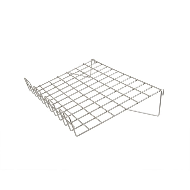 Estante inclinado de 14 "P x 22-1 / 2" L con borde de 3 "- Color cromado, tamaño de paquete - 6 Econoco GWEC/SL22