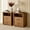 Walnut, variant on Leovanni Mid-Century Modern 3-Drawer Nightstand with Solid Wood Legs, Assembly Required Wood-Grain Engineered Wood Bedside Table for Bedroom, Oak