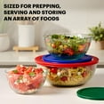 thumbnail image 4 of Juego de 3 piezas de cuencos de vidrio Pyrex con tapas, 4 of 6