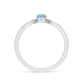 thumbnail image 2 of Angara Natural 0.4 Ct. Aquamarine Solitaire Ring in Sterling Silver for Women (Ring Size: 12), 2 of 10