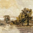 thumbnail image 2 of Stellar Designs Studio 15x15 Gold Ornate Wood Framed with Double Matting Museum Art Print Titled - Traditional Landscape 3, 2 of 4