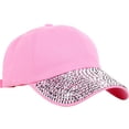 thumbnail image 4 of LJNYFDC Rhinestone Baseball Cap Women s Baseball Cap Sparkling Rhinestones Wide Brim UV Proof Sun Protection Stylish Outdoor Hat, 4 of 7