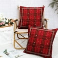 thumbnail image 6 of Christmas Checkered Pillow Covers Red Black Xmas Buffalo Plaid Throw Pillow Covers 20x20 Set of 2 Winter Tartan Snowflakes Pillow Case Cushion Case for Holiday Decor Couch Sofa, 6 of 6