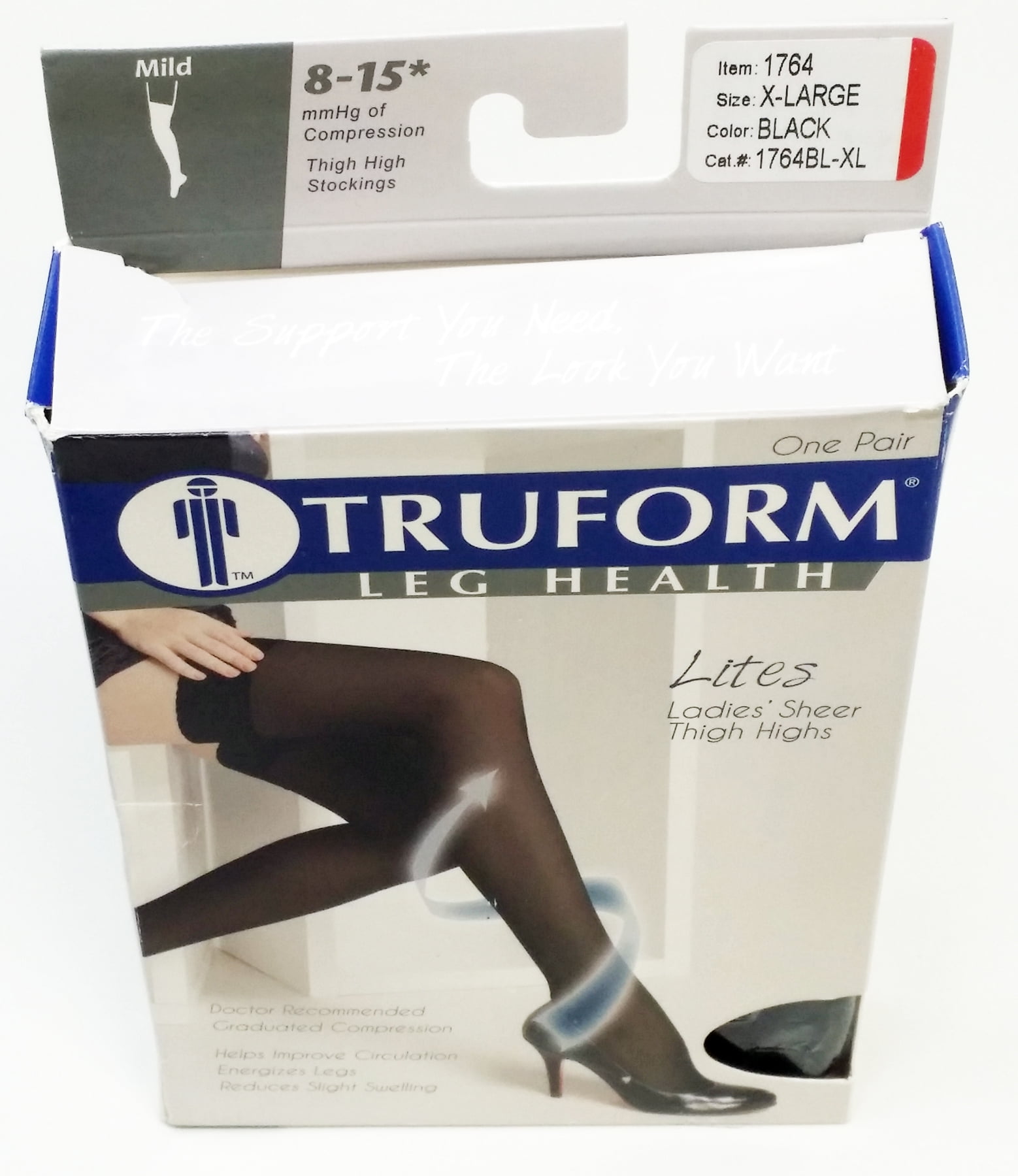 Vanilla Thigh Hi vintage hold ups garter top stockings large holdups USA New L 