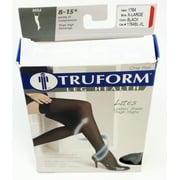 Truform 1764, Women's Compression Stockings, Thigh High, Sheer, 8-15 mmHg, Black, X-Large