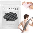 thumbnail image 1 of wonima11 Blissal Exfoliating Shower Towel, 2-in-1 Exfoliating Towel, Premium Scrub Wash Cloth for Body Face, Blissal Exfoliating Towels-Body Scrubber with 2 Sides for All Skin Types (Black) (Black), 1 of 1