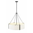 thumbnail image 3 of 28206-MB/WH Millennium Lighting Telfar - 6 Light Pendant-27 Inch Tall and 30 Inch Wide-Matte Black/White Finish, 3 of 6