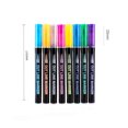 thumbnail image 3 of GFHFHITJ Pen Double Line Pen Color Hand Account Pen Dream Metal Pen Hand-painted 8Color Highlighter Marker Pen10ml, 3 of 9