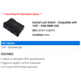 thumbnail image 2 of Central Lock Switch - Compatible with 1997 - 2000 BMW 328i 1998 1999, 2 of 2