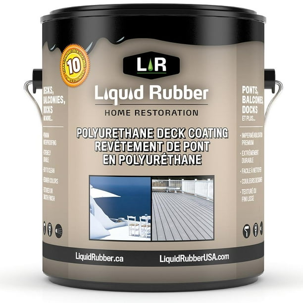 Liquid Rubber Smooth Polyurethane Deck and Dock Coating Easy to Apply