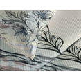 thumbnail image 4 of Ambesonne Nature Quilted Bedspread Set 3 Pcs, Birds Hibiscus Flowers, King Size, Teal Brown, 4 of 5